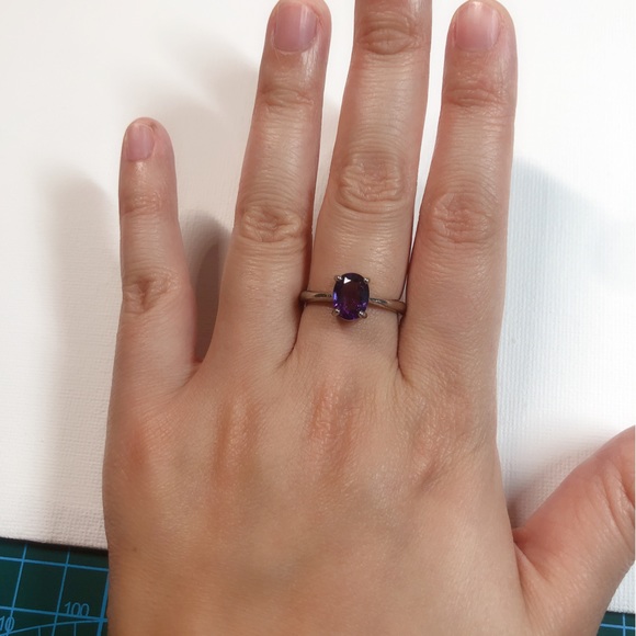 Genuine amethyst ring - Picture 6 of 7